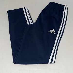 ADIDAS Boys Trainer Pants- Navy Blue- Size Large 14/16